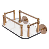 Allied Brass Prestige Skyline Collection Wall Mounted Glass Guest Towel Tray in Polished Chrome