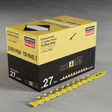 Simpson Plastic 10 Shot Strip Loads Yellow