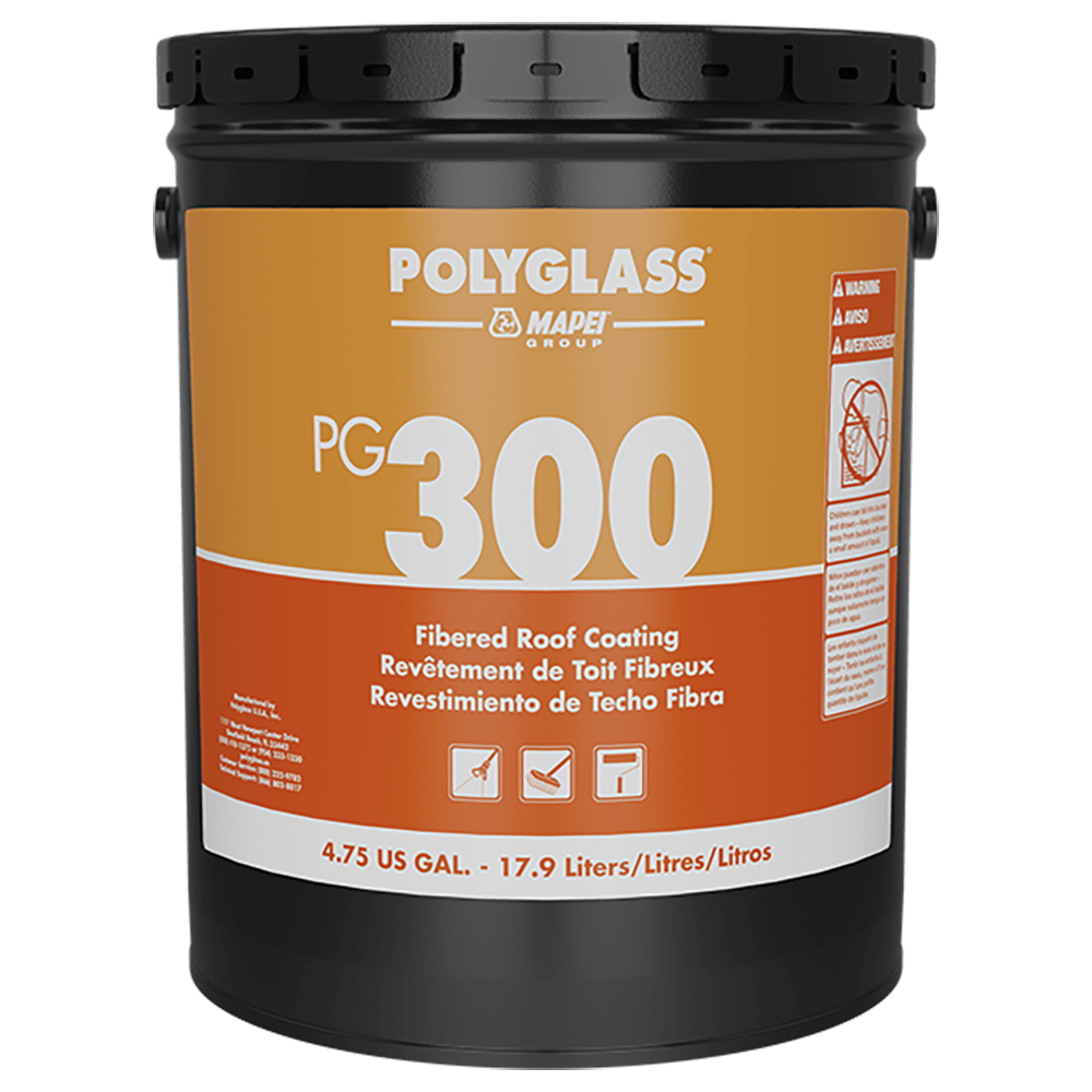 Polyglass PolyBrite 300 Fibered Roof Coating 4.75 gal