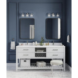 Progress Lighting Archie Collection Three-Light Bath & Vanity, Clear Prismatic Glass, 26.25 in W