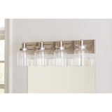 Progress Lighting Calhoun 4-Light Brushed Nickel Bathroom Vanity Light, 30.25 in