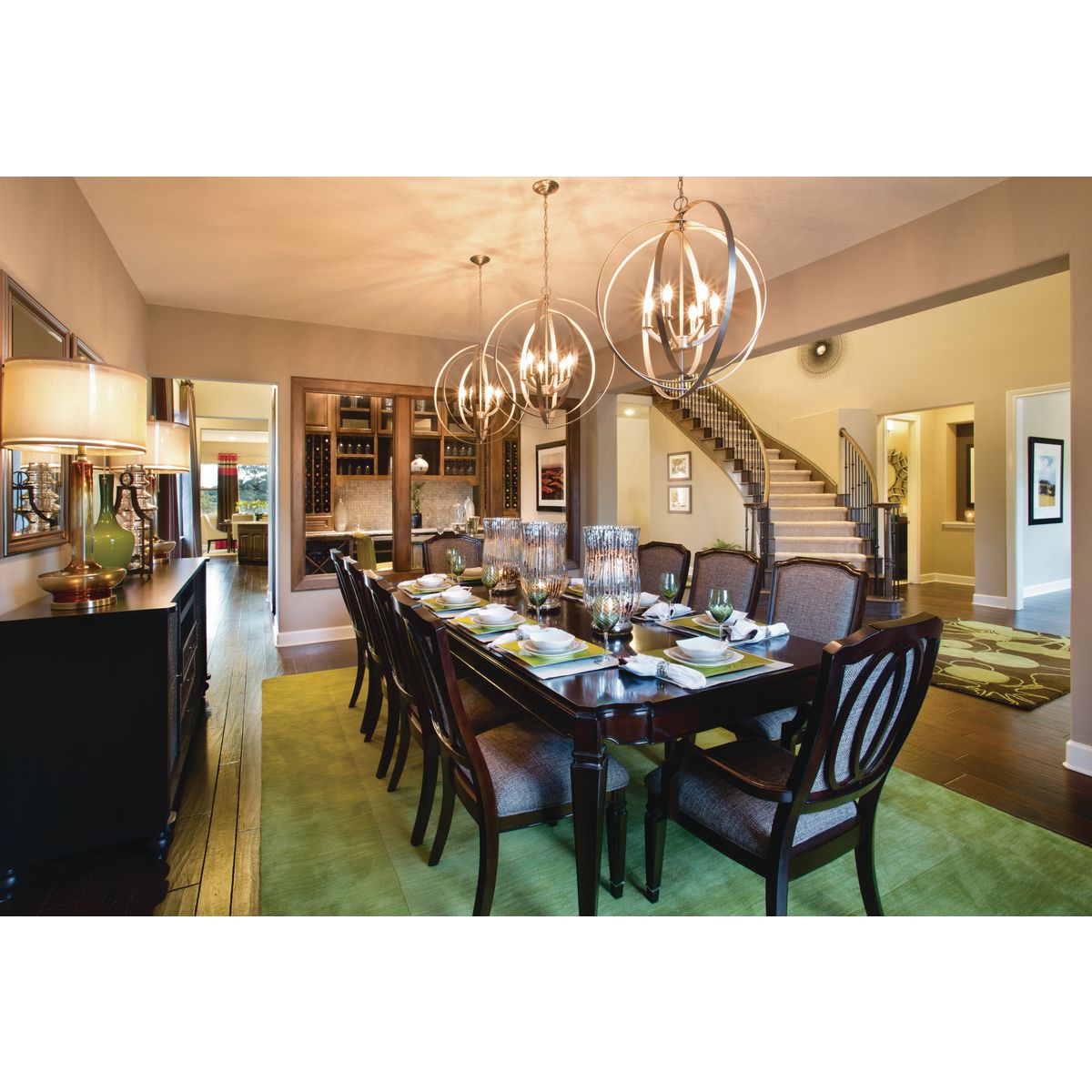 Progress Lighting Equinox 6-Light Burnished Silver Transitional Chandelier, 27.75 in W x 30 in H
