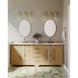 Progress Lighting Archie Collection Three-Light Bath & Vanity, Clear Prismatic Glass, 26.25 in W