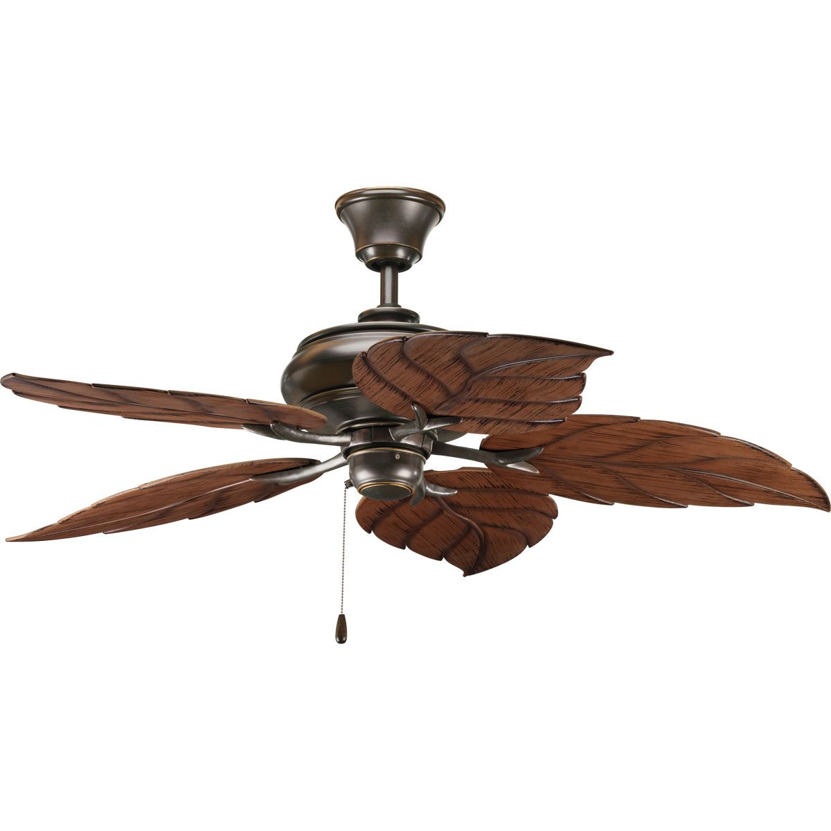 Progress Lighting AirPro Collection 52" Five-Blade Indoor/Outdoor Ceiling Fan, Antique Bronze