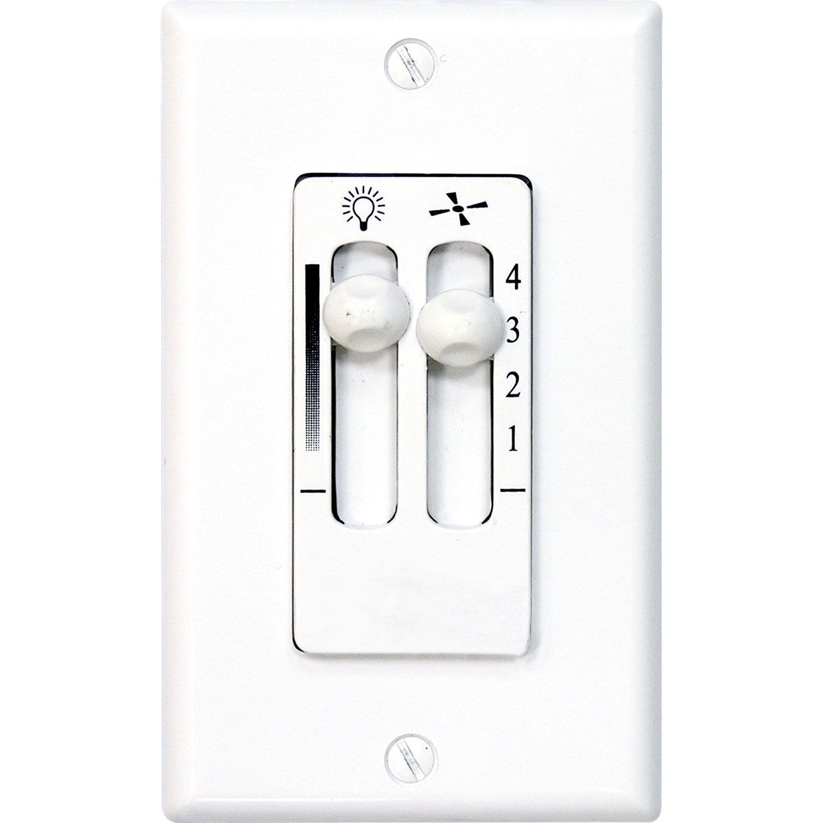 Progress Lighting AirPro Ceiling Fan Speed and Lighting Switch, White (P2630-30)