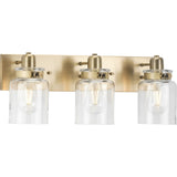 Progress Lighting Calhoun Collection Three-Light Bath & Vanity Light, 21.625 in W x 8.625 in H x 6.875 in D