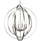 Progress Lighting Equinox 6-Light Antique Bronze Transitional Chandelier