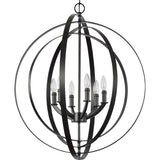 Progress Lighting Equinox 6-Light Antique Bronze Transitional Chandelier