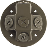 Progress Lighting Security Light Back Plate, 4.81 in Round, Outdoor