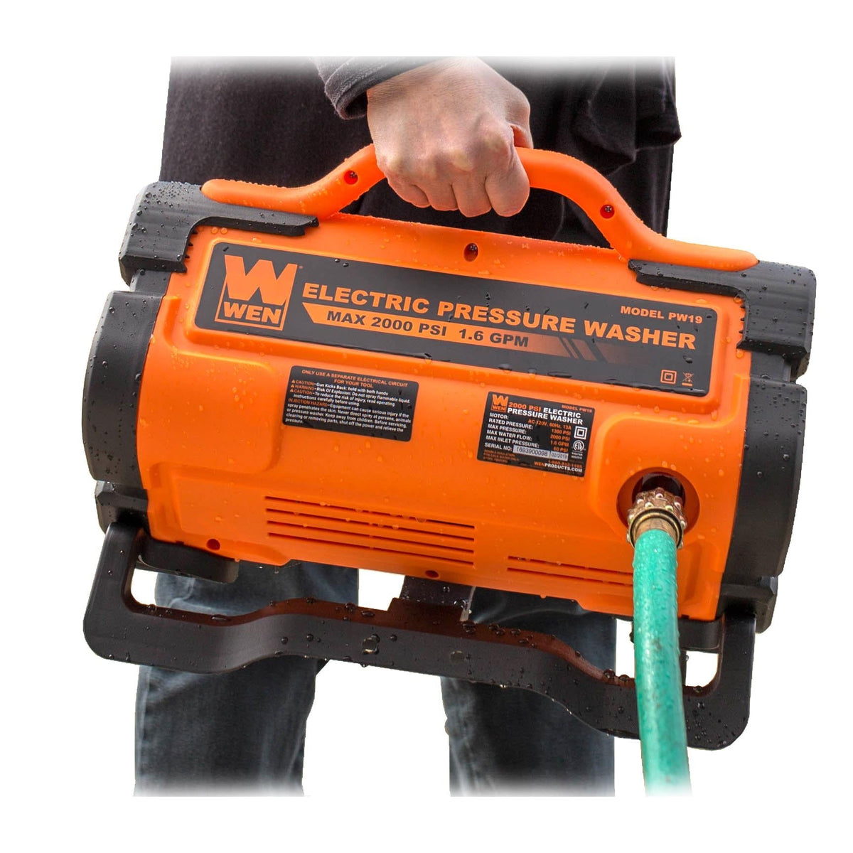 WEN 2000 PSI 1.6 GPM 13 Amp Variable Flow Electric Pressure Washer
