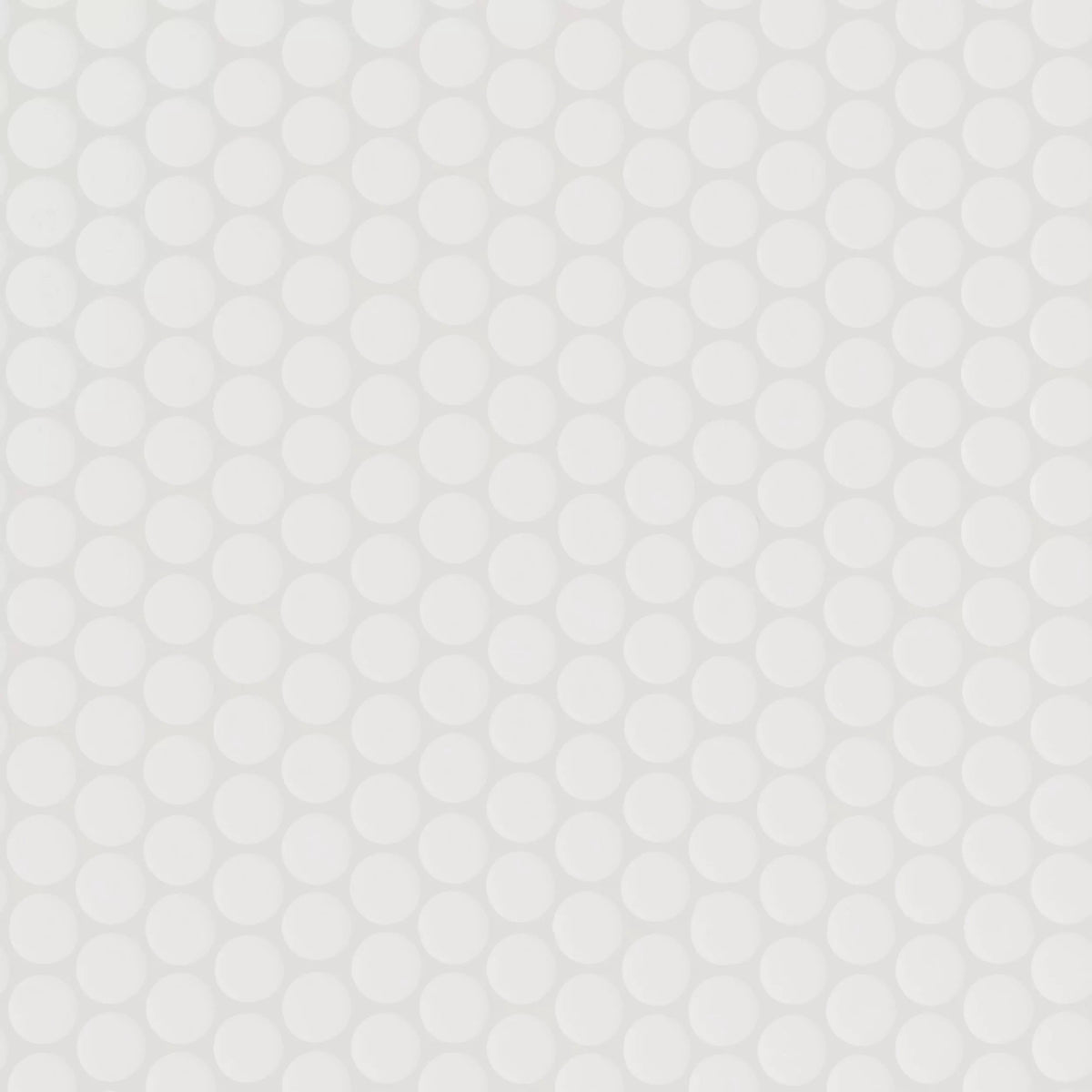 Penny White Polished Porcelain Mosaic