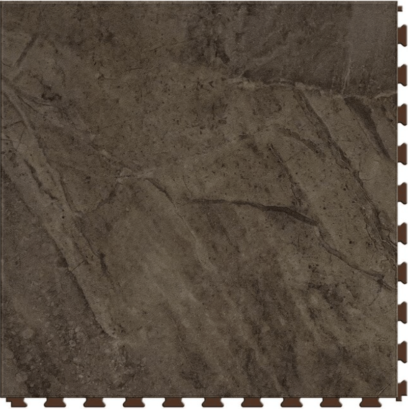 Perfection Floor Tile Sample – StoneCreek Collection Malta Stone/Satin Water-Resistant Stone-Look Interlocking Vinyl Tile