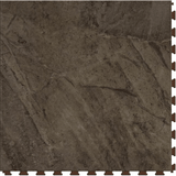 Perfection Floor Tile Sample – StoneCreek Collection Malta Stone/Satin Water-Resistant Stone-Look Interlocking Vinyl Tile