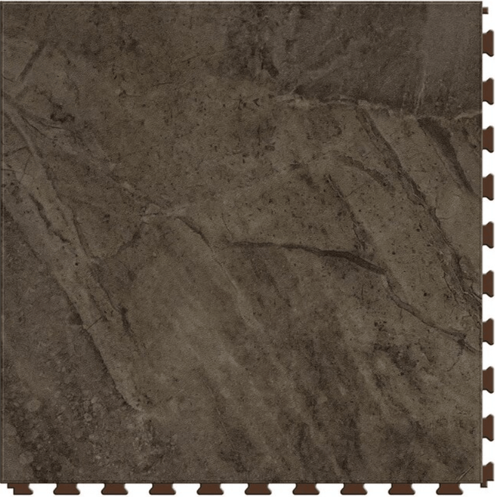 Perfection Floor Tile Sample – StoneCreek Collection Malta Stone/Satin Water-Resistant Stone-Look Interlocking Vinyl Tile