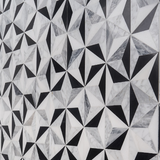 Phantasm Tuxedo Black and White Polished Marble Mosaic Tile