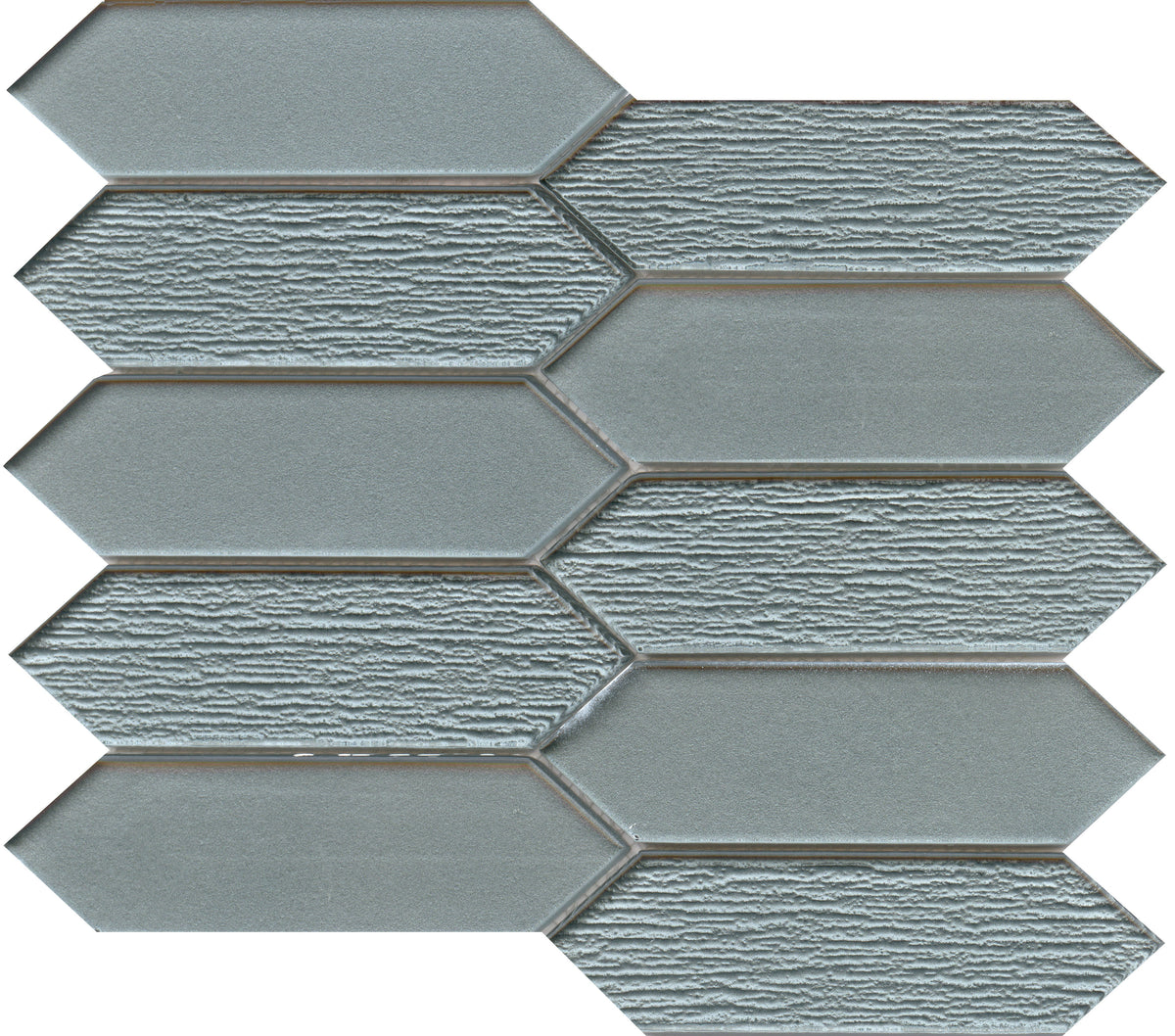 Emser Picket 11-Pack Blue Glass Border Tile, 10 in. x 10 in.