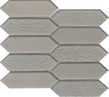 Emser Picket 11‑Pack Silver Glass Border Tile, 10 in. x 10 in.