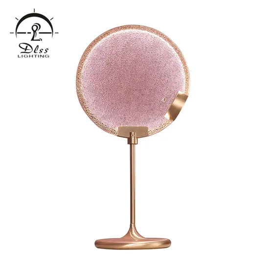 DLSS Pink LED Metal Table Lamp Kids Room Decoration