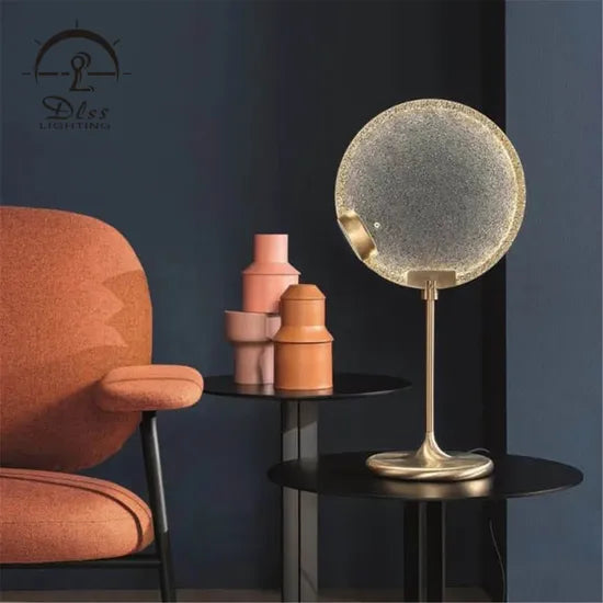 DLSS Pink LED Metal Table Lamp Kids Room Decoration