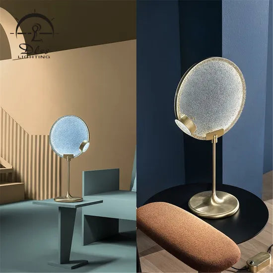 DLSS Pink LED Metal Table Lamp Kids Room Decoration