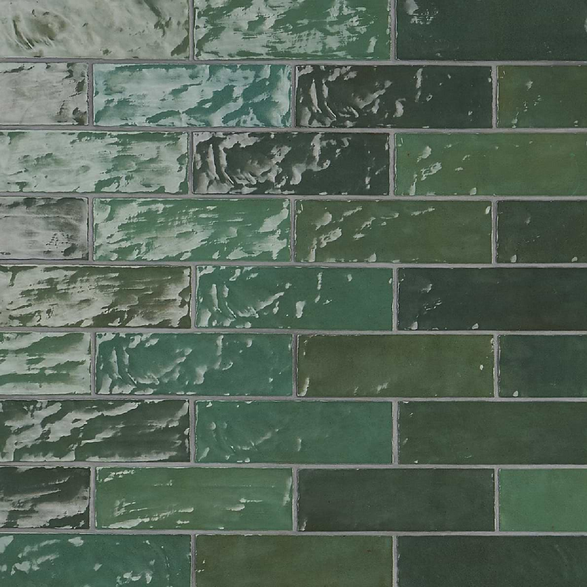 Portmore Green 3x8 Glazed Ceramic Subway Wall Tile