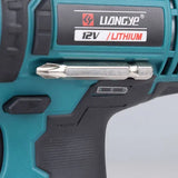 Power Tools Factory Liangye 12V Rechargeable Battery Cordless Drill Driver