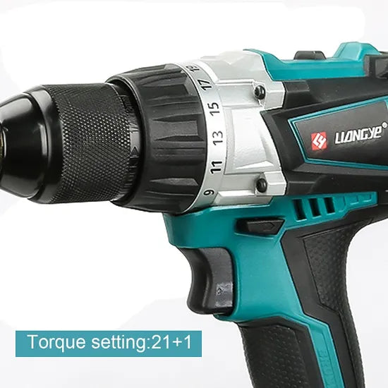 Power Tools Factory Liangye 20V Battery Operated Brushless Cordless Drill Driver