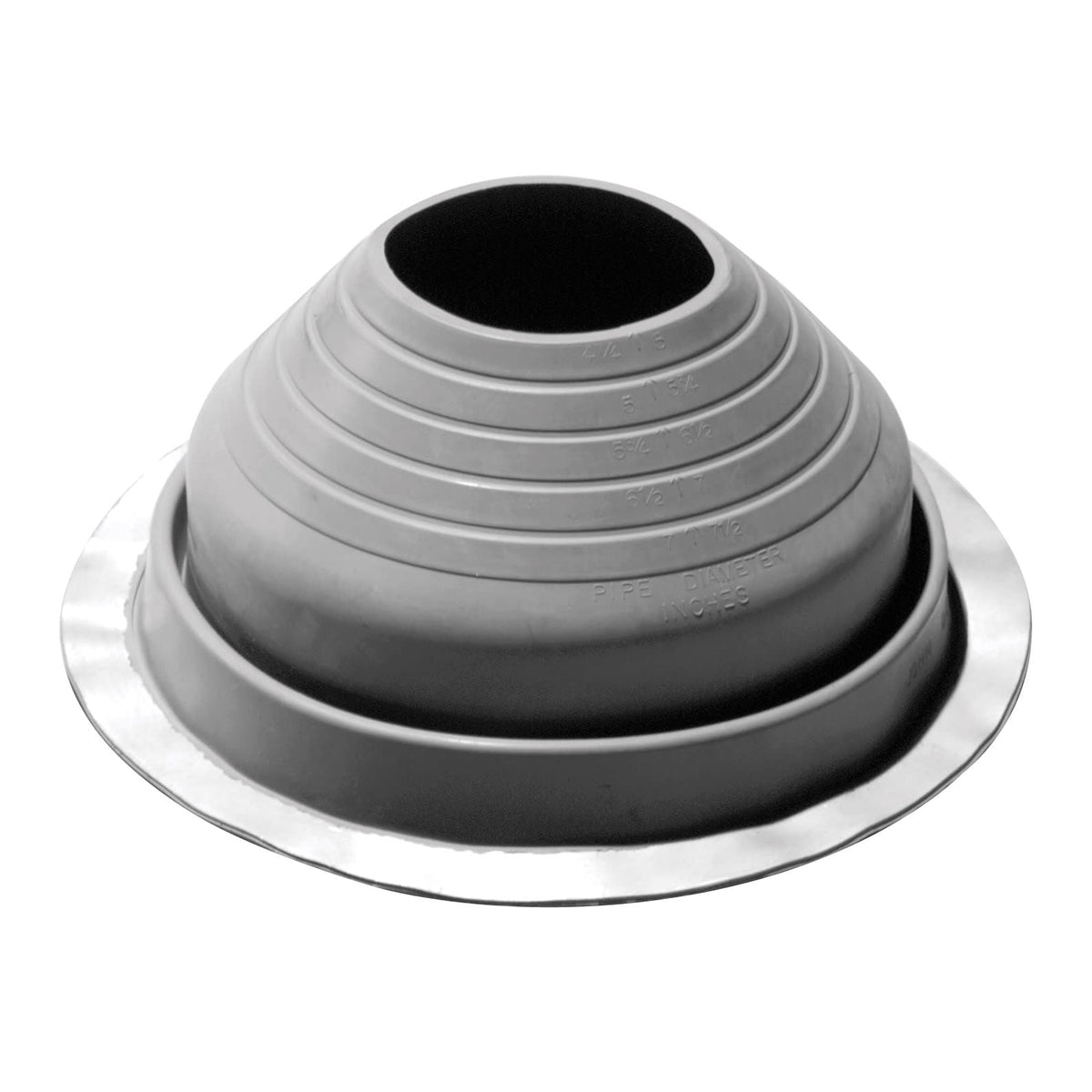 IPS Multi-Size Metal Roof Pipe Flashing Gray 5" to 9" #6