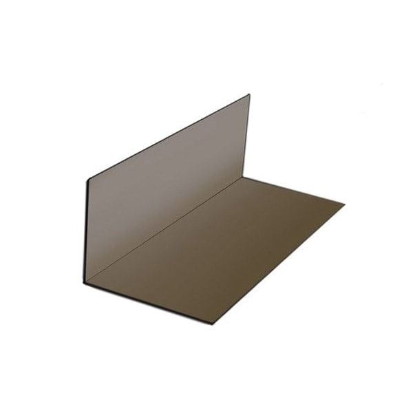 Quality Edge Aluminum Prebent Step Flashing 518 Black 4" x 4" x 8" .011