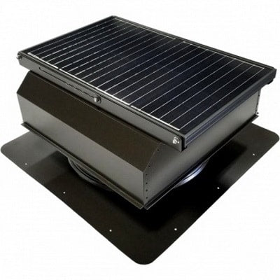 Attic Breeze Gen III SFA Solar Attic Fan Bronze Brown 45W