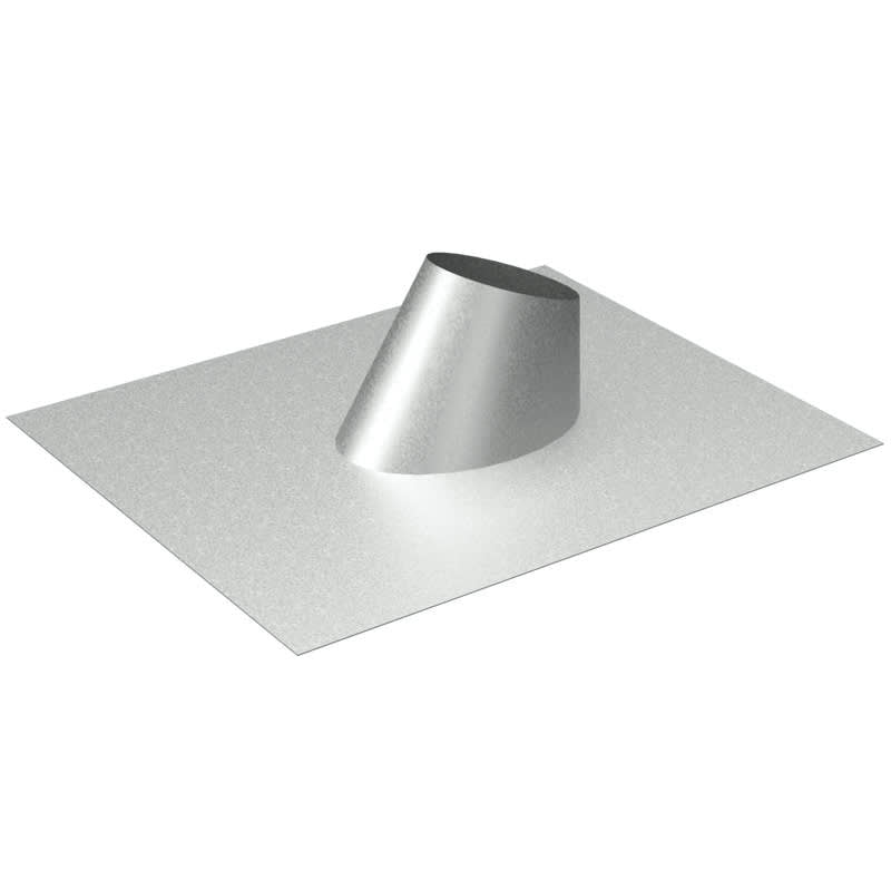 Able Galvanized Pipe Flashing with FHA Base 1" 26 GA