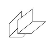 TopShield Aluminum Prebent Step Flashing Black 2" x 4" x 8"