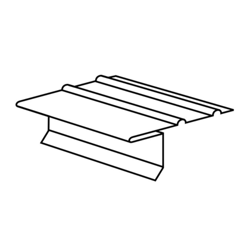 TopShield Aluminum F45 Drip Edge Flashing 30 Degree White .0125
