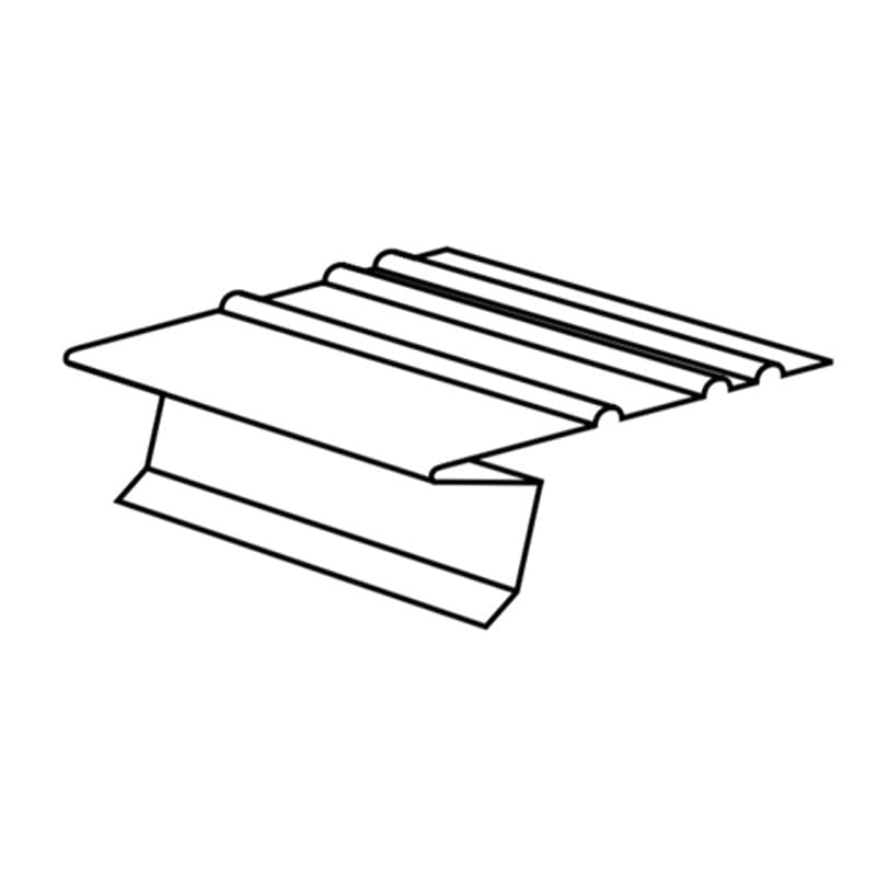 TopShield Aluminum F5 Open Drip Edge Flashing Black 10'