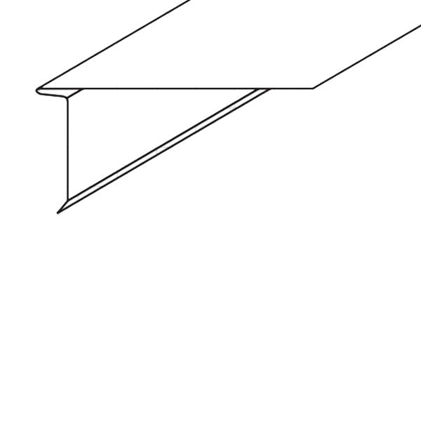 Bay Cities Galvanized 110 Degree 2-Way Drip Edge 2" x 4" 28 GA