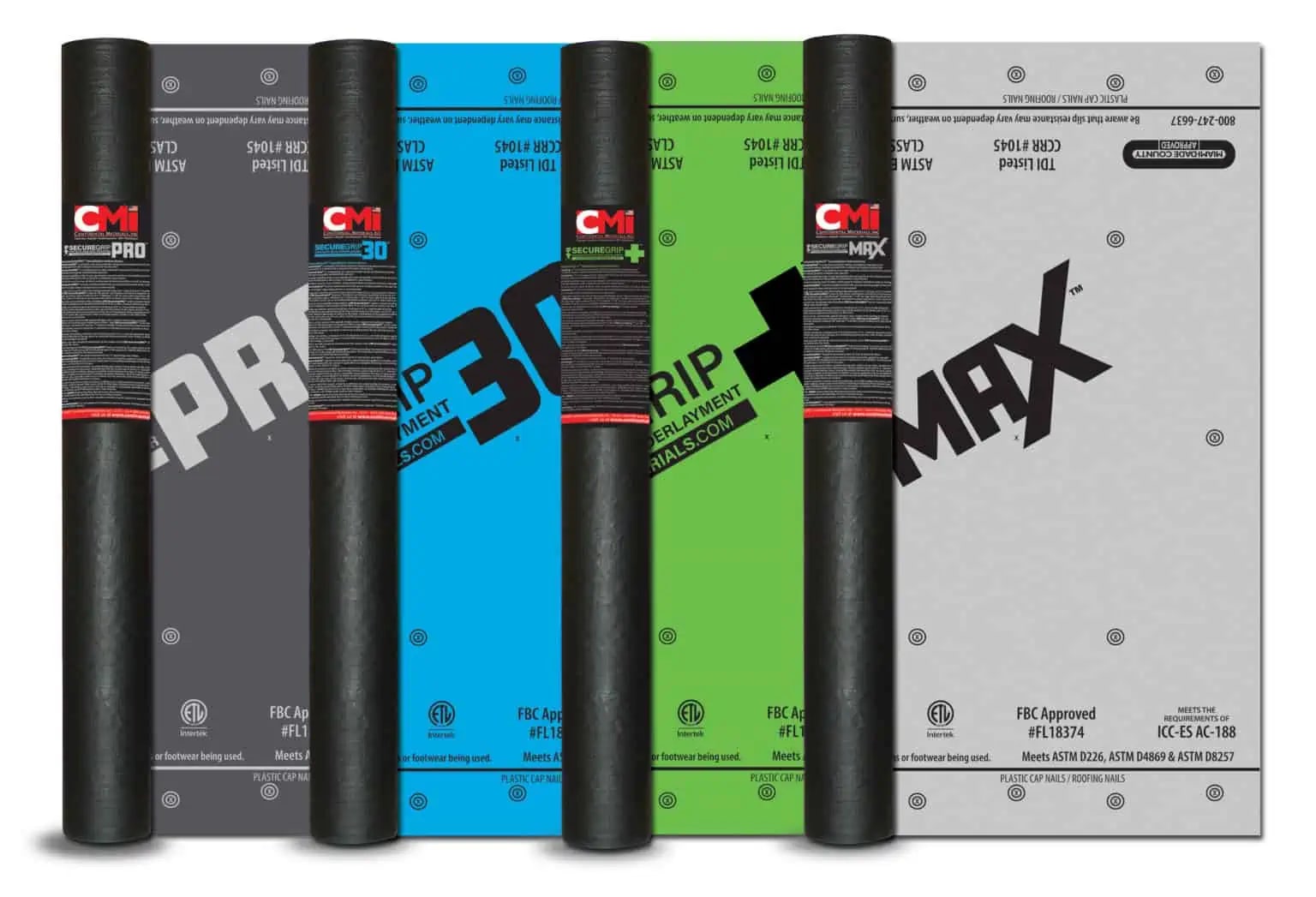 CMI SecureGrip PS/Max HT 2.0 Self-Adhered Roof Underlayment