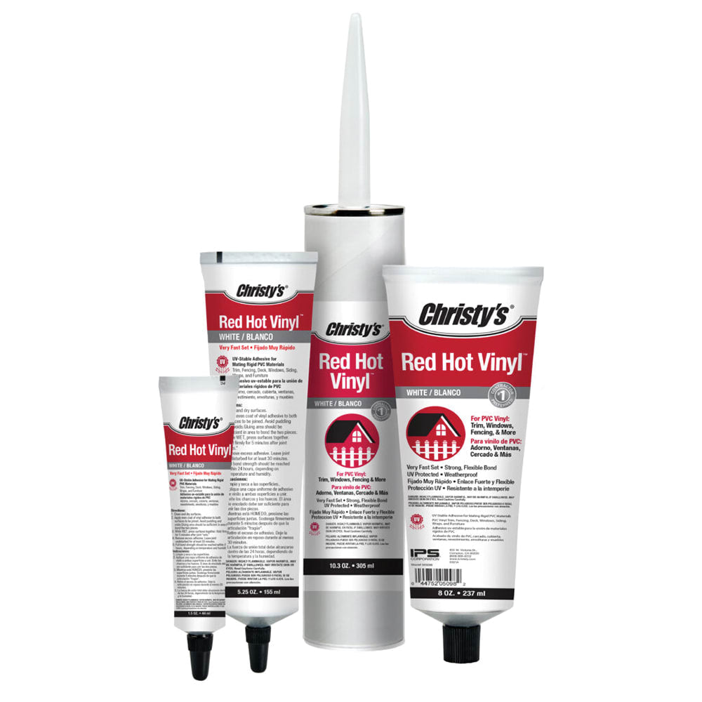 Christy's Red Hot White Vinyl Adhesive 10 oz