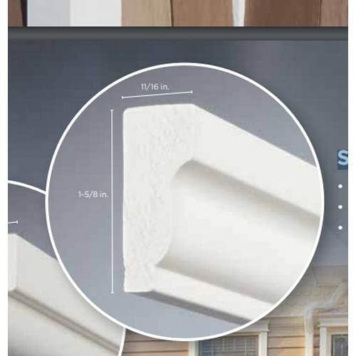 CertainTeed Restoration Millwork PVC Shingle Moulding