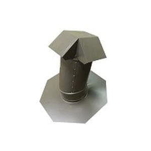 DOT Metal Total Jack Galvanized Adjustable Pitch Roof Jack Brown 6"