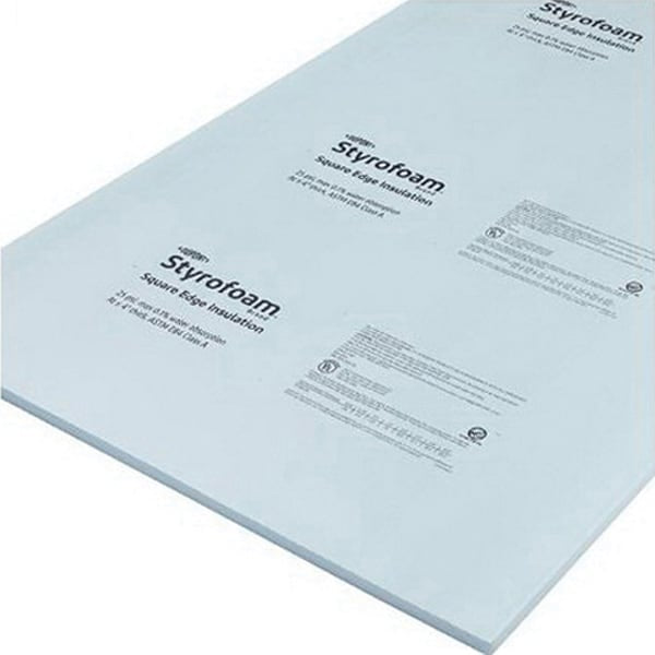 DOW Styrofoam XPS Square Edge 1" x 4' x 8' 25 psi