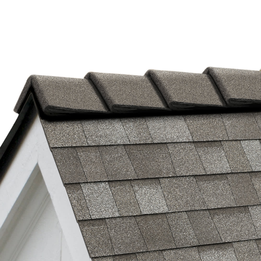 Owens Corning DecoRidge Cool Hip & Ridge Cliffside Gray & Summerwood 10" x 11-1/2"