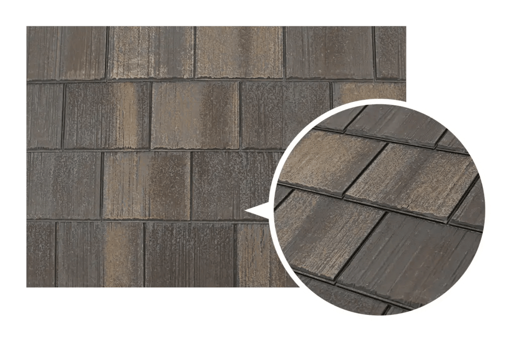 F-Wave REVIA Hand-Split Shake Synthetic Tile Castlewood Brown