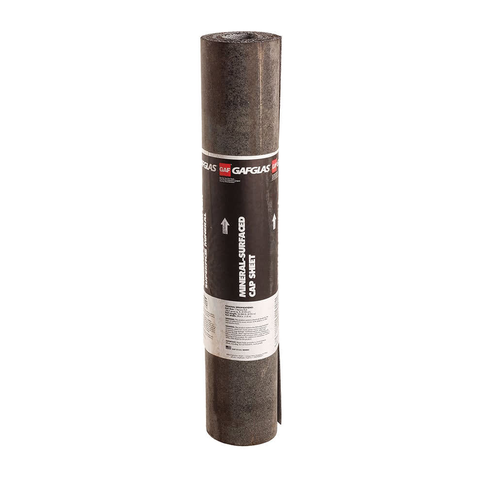 GAF GAFGLAS Mineral‑Surfaced Cap Sheet 39.375" x 32.6" 1 Square