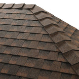 GAF Ridglass RS Hip & Ridge 10" Aged Chestnut/Barkwood