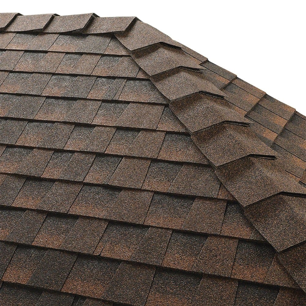GAF Ridglass RS Hip & Ridge 10" Aged Chestnut/Barkwood