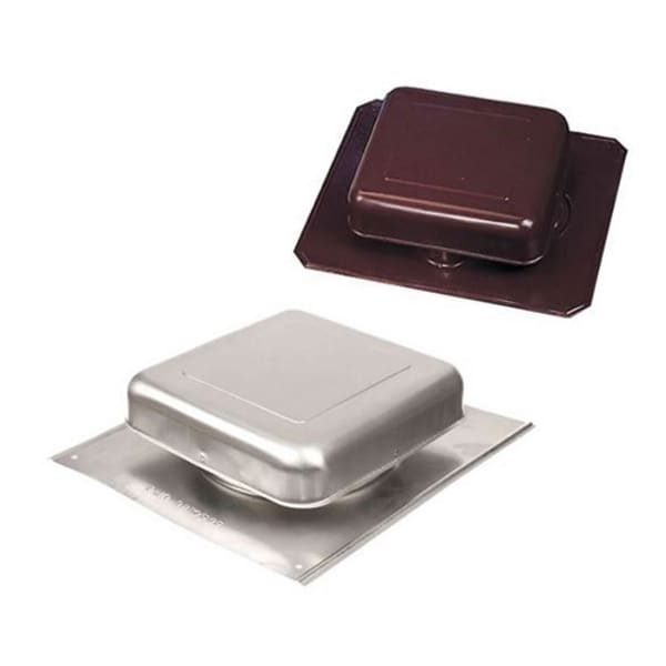 GAF Master Flow RV50A Square Top Round Throat Vent Black 15" x 16 1/2" x 4"