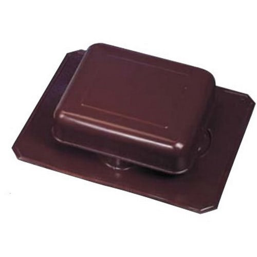 GAF Master Flow RV50A Square Top Round Throat Vent Brown 15" x 16 1/2" x 4"