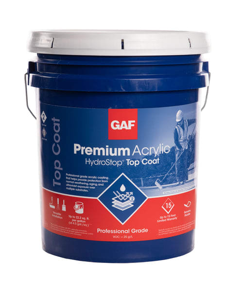 GAF HydroStop PremiumCoat Finishcoat 2 gal
