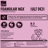 Owens Corning FOAMULAR Foam Board SSE F-250 1/2" x 48" x 96"
