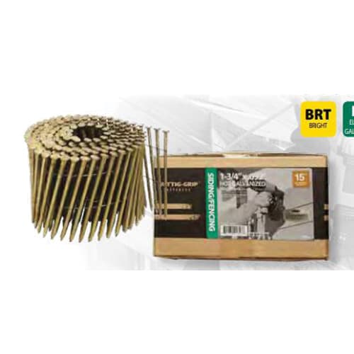 Huttig Bright Smooth Shank Wire Framing Nails 2" .099 15 degree 3M